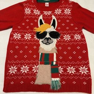 Christmas red Women’s Large sweater. Some say ugly Christmas sweater others not